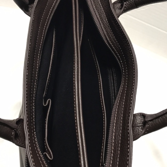 Mark & Graham leather computer padded briefcase with double straps. NWOT - Picture 6 of 9